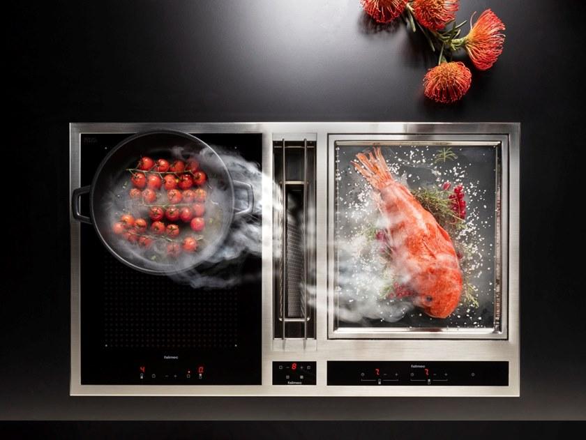 Falmec Индукционная варочная панель из нержавеющей стали с полуприкрытой крышкой Sistemi di cottura sun-id-1452588 - Вид №1