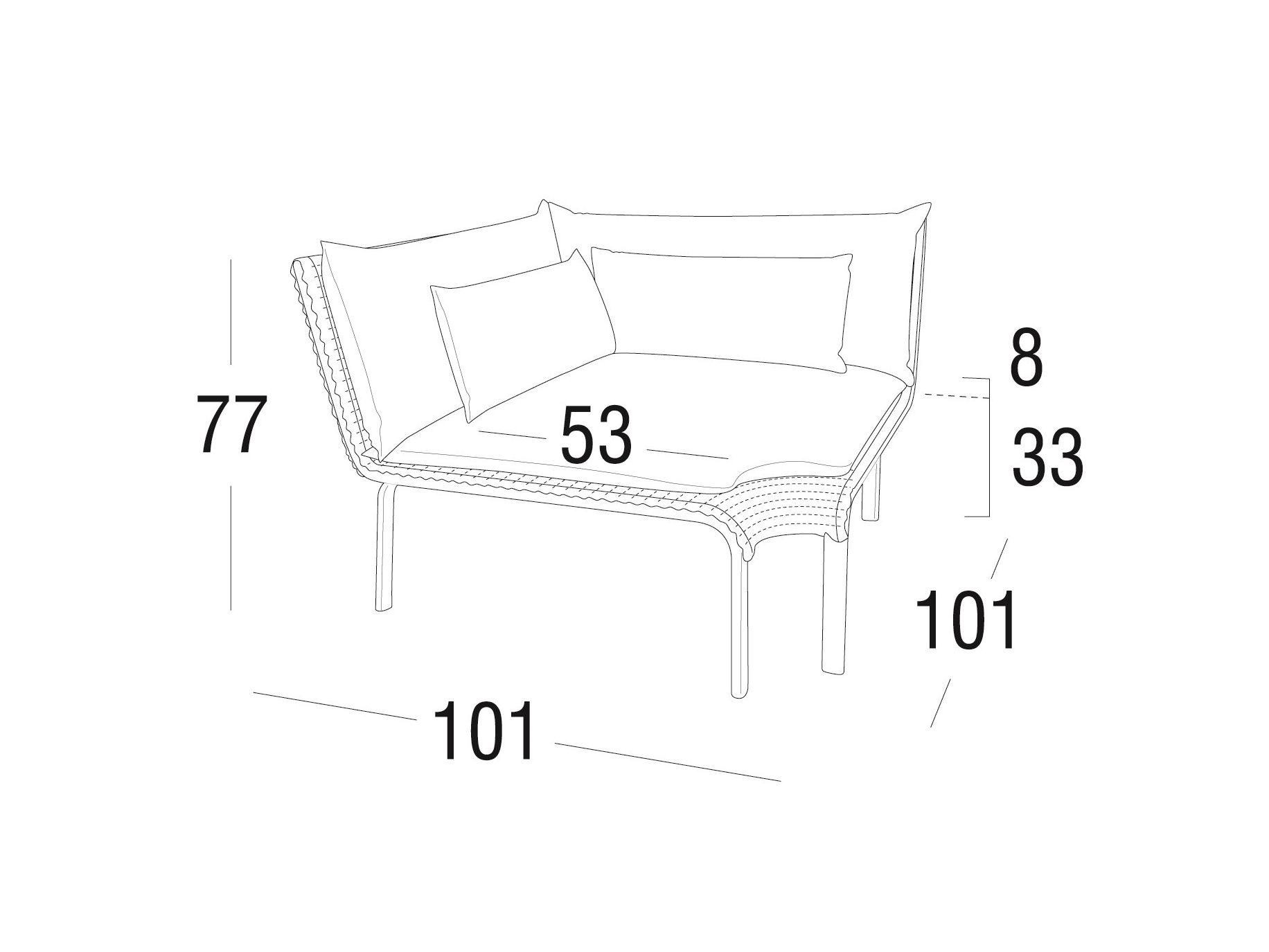 Модульный угловой диван Roberti KEY WEST ARCH-00131927 - Вид №2