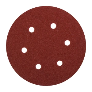 Абразивный круг Velcro Dexter P80, 6 отверстий, D150 мм, 5 шт. 13824199 STLM-2035148