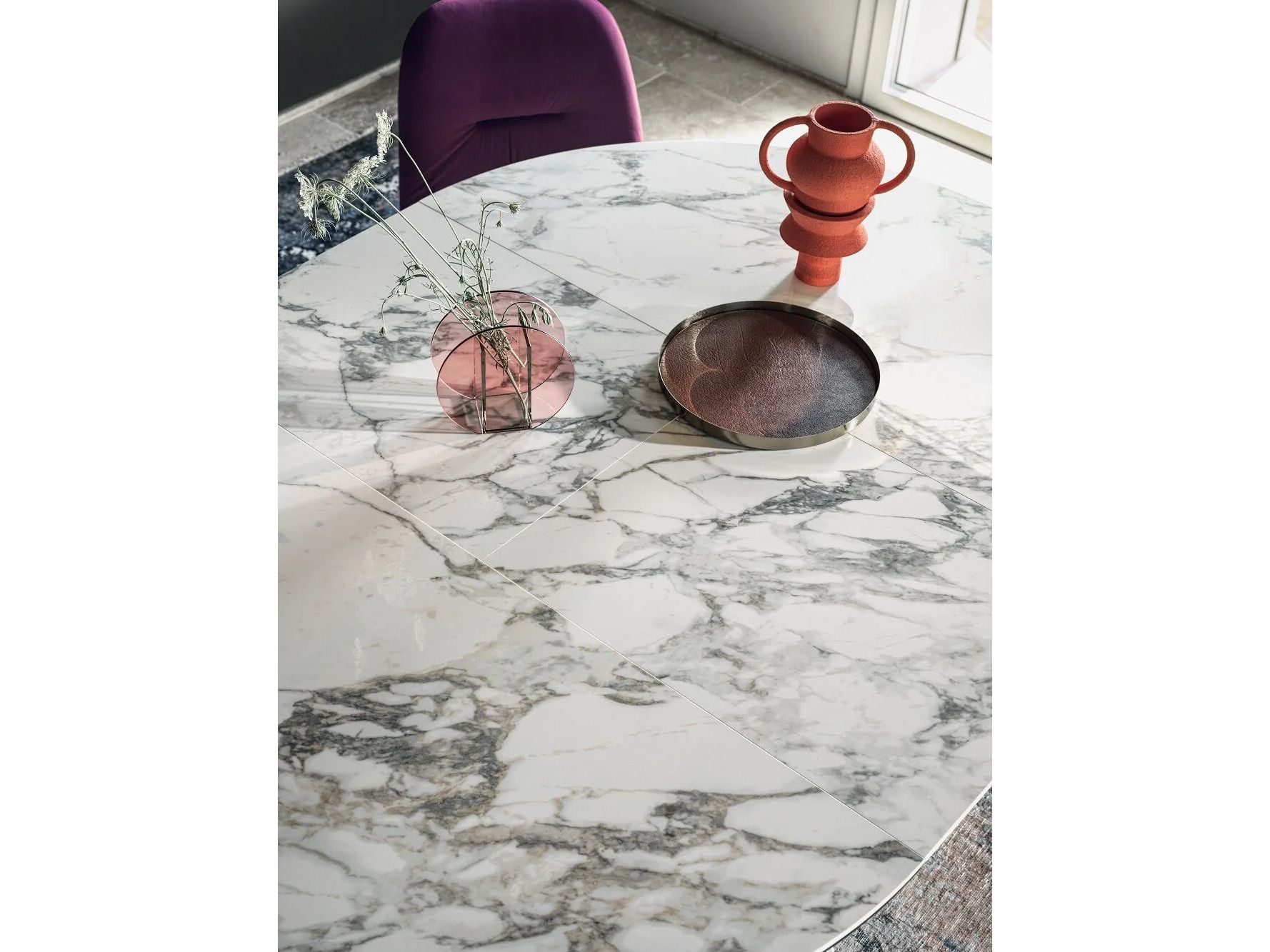 Круглый мраморный стол Bontempi Casa BARONE ARCH-00052845 - Вид №3