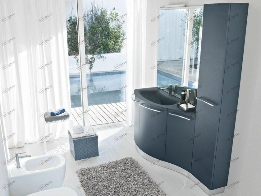 Ideagroup Тумба под умывальник с дверцами со шкафом My fly evo sun-id-1355407