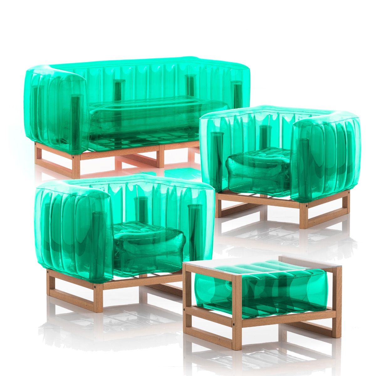 MOJOW ГОСТИНАЯ И КОФЕЙНЫЙ СТОЛ YOMI Wood GARDEN Зеленый SY2FY1CY1TBYKEKOCB03VC