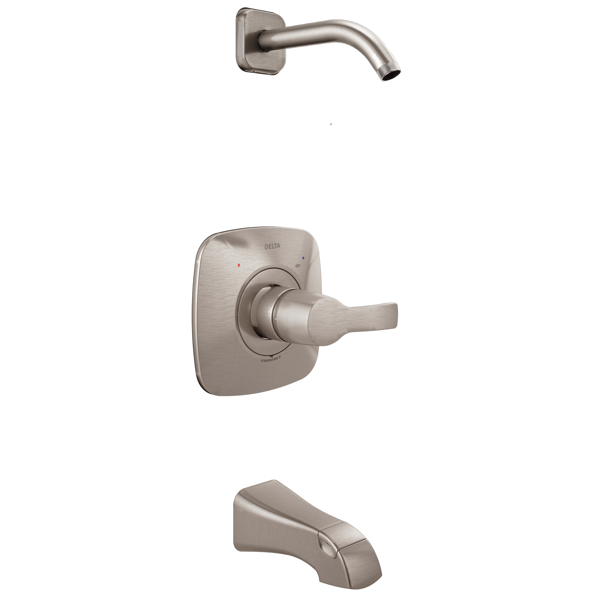 T14452-SSLHD Для ванны и душа Monitor® 14 Series - без напора Delta Faucet Tesla Нержавеющая сталь
