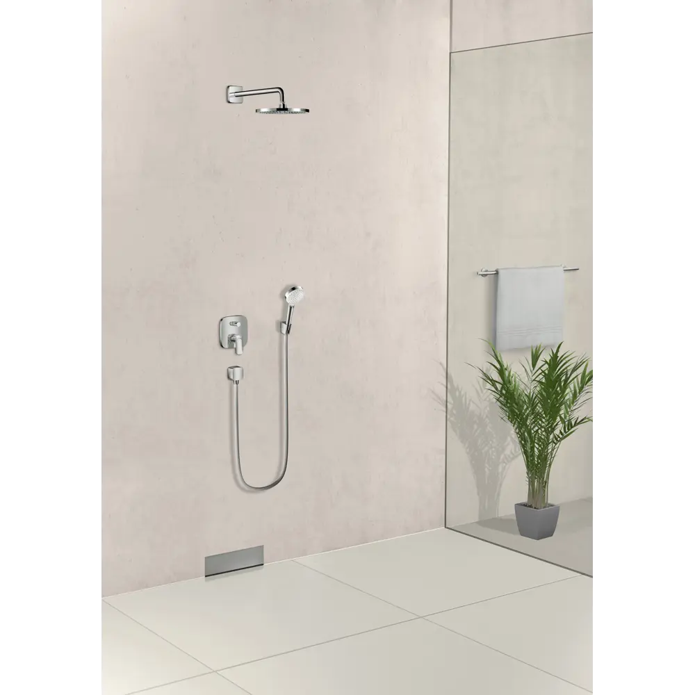 Подключение для шланга душевого Hansgrohe Fixfit цвет хром STLM-2035675 - Вид №1