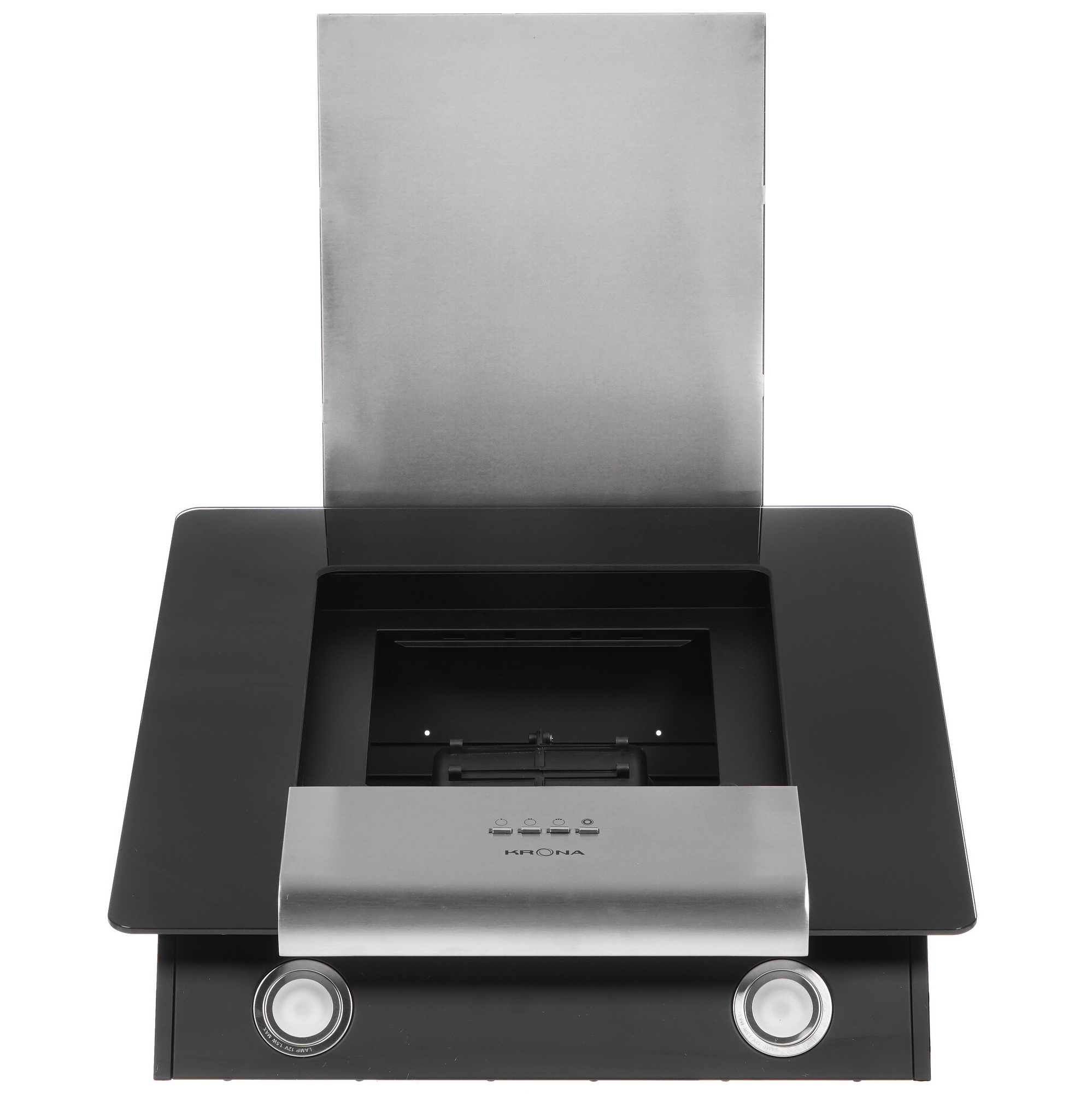 8105488 Вытяжка наклонная KRONA TALLI 600 glass 3P серебристый/черный STDN-0048623 - Вид №8