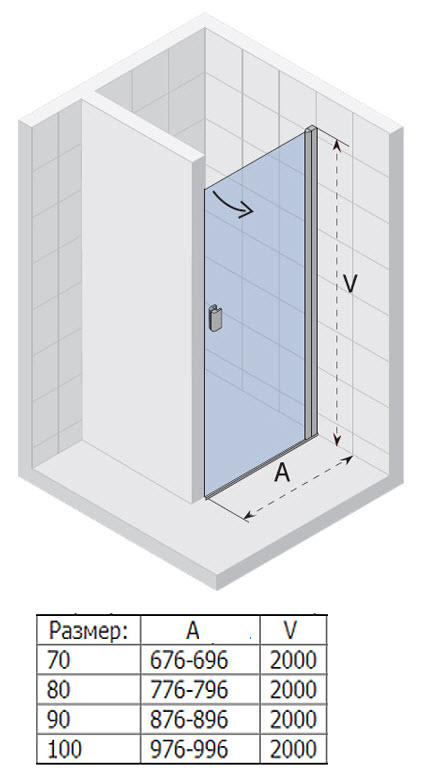 GGB0605801 Душевая дверь Riho Nautic Santreyd - Вид №1