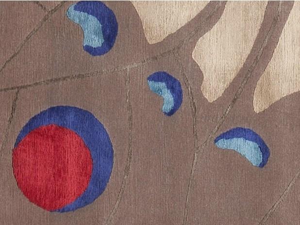 Deirdre Dyson Прямоугольный коврик ручной работы в современном стиле Butterfly 39 - Вид №1