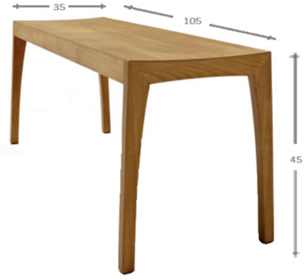 sixay furniture Скамейка из дерева Otto sun-id-1414625 - Вид №3
