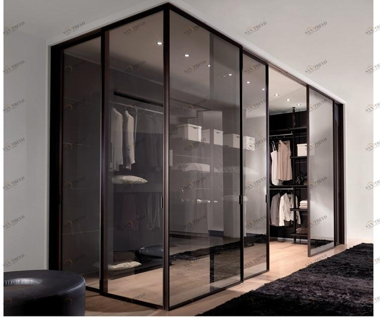 Longhi Стеклянная раздвижная дверь для гардеробных Aluminiun chic – doors Serie 308