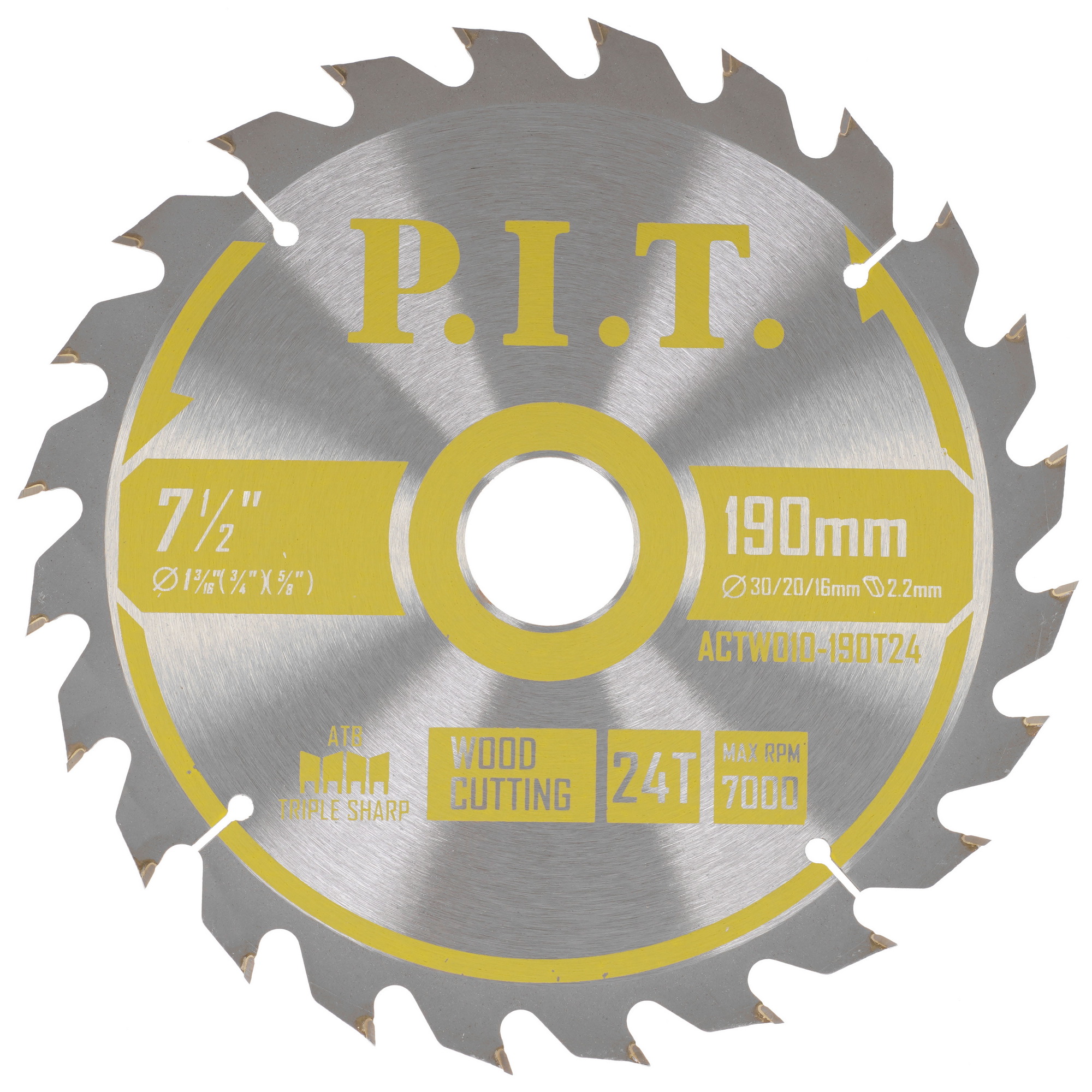 Диск пильный P.I.T. ACTW10-190T24 9196786 PIT STDN-0098734