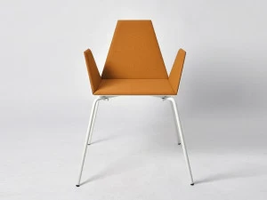 Lgtek Стул с обивкой и подлокотниками Tulipa