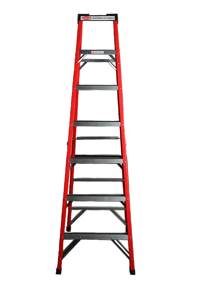 Стремянка SF 1006 стеклопластиковая 6 ступеней, Alumet, с органайзером  - Вид №4