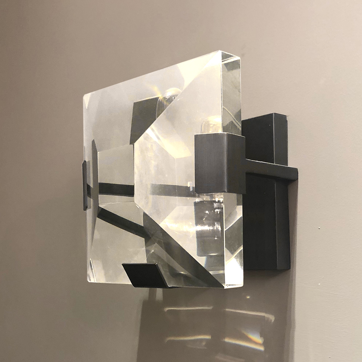 Светильник настенный прозрачный Delight Collection Harlow Crystal 1 MB16055007-1A DELIGHT COLLECTION  00-3882888 Прозрачный  - Вид №2