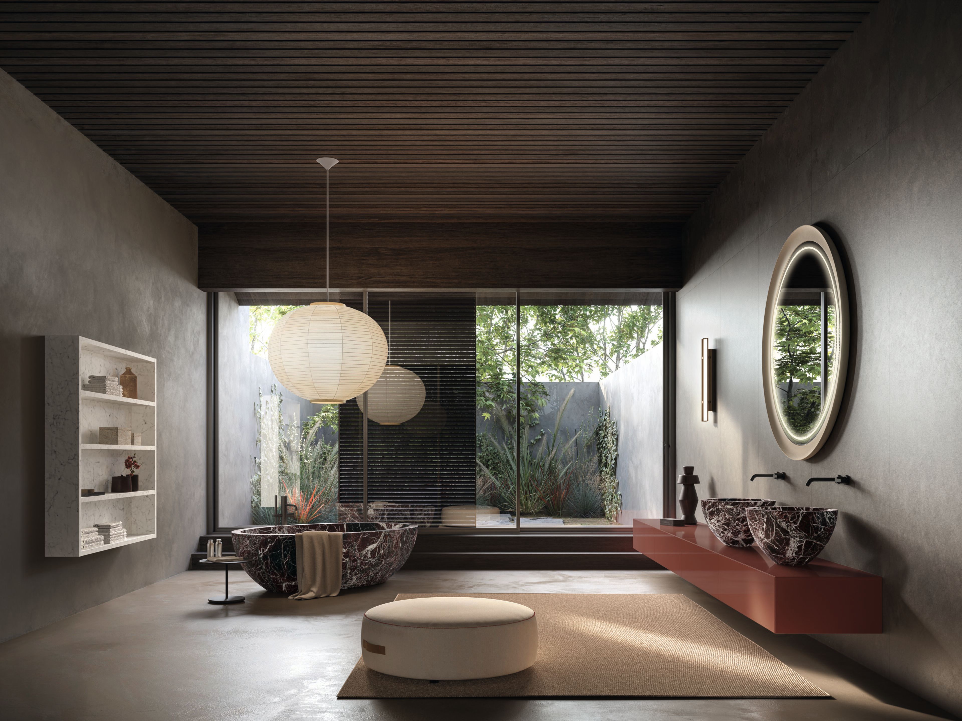 Подвесной умывальник с ящиками Boffi реки ARCH-00071891 - Вид №2