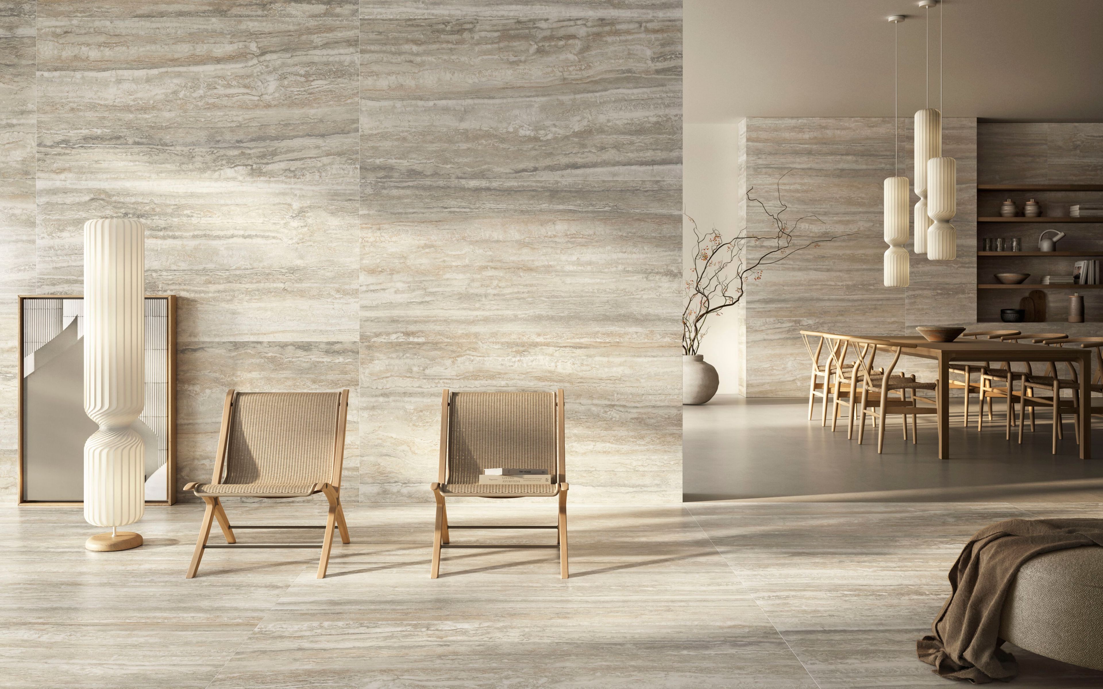 Напольное / керамогранит с эффектом травертина CERAMICA SANT'AGOSTINO Invictus ARCH-00128093 - Вид №4