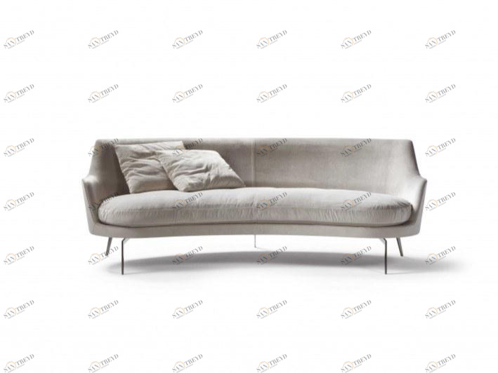 Flexform 3-х местный тканевый диван Guscio sun-id-1481392