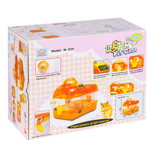 УТ0009549 Клетка для грызунов для хомяков 33,5х25х28см Kredo  - Вид №1