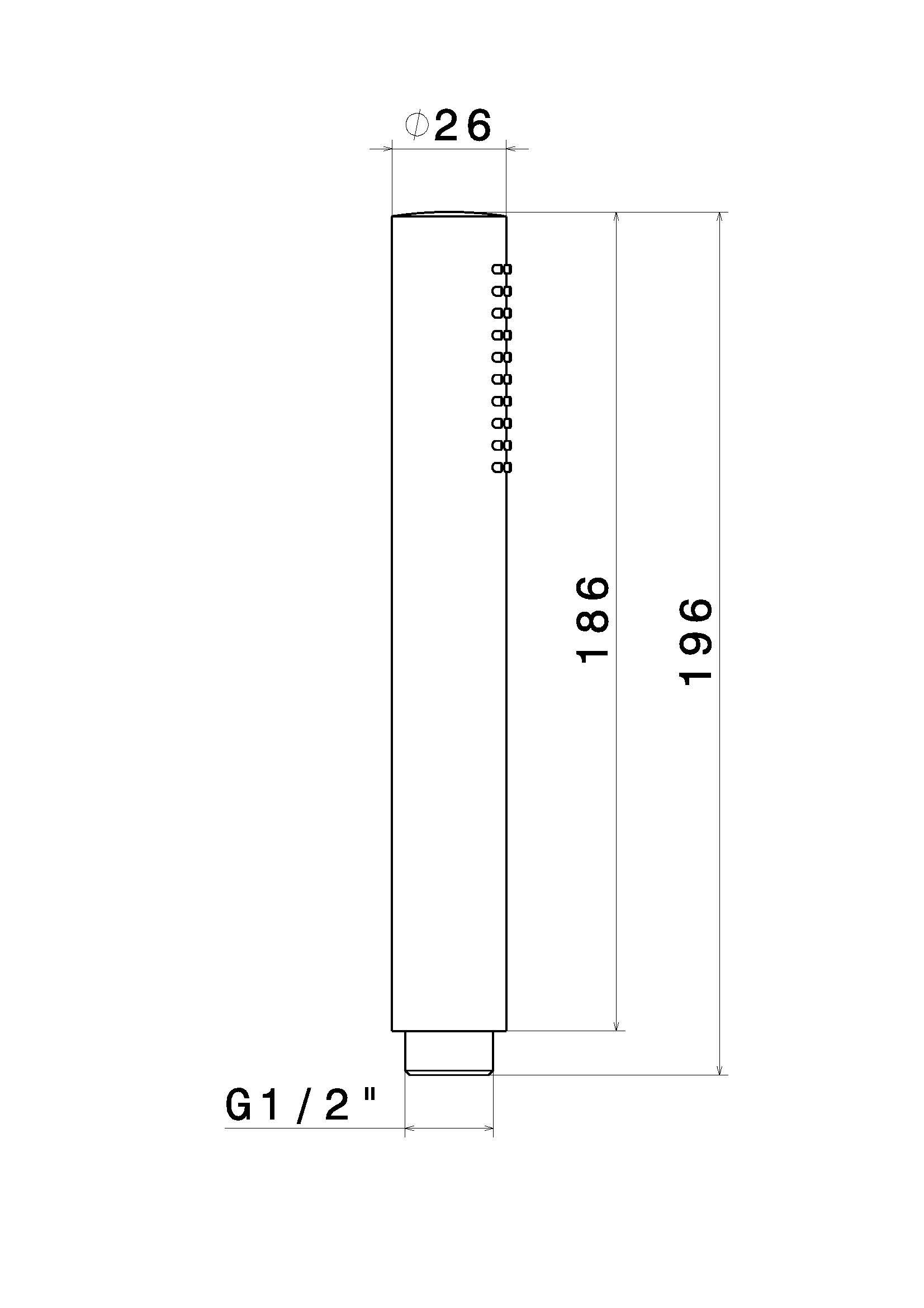 Ручной душ из АБС с фиксированной струей Newform набор для душа ARCH-00067185 - Вид №1