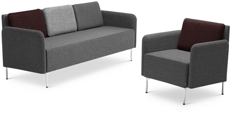 Offecct 3-х местный тканевый диван Playback sun-id-1516604 - Вид №1