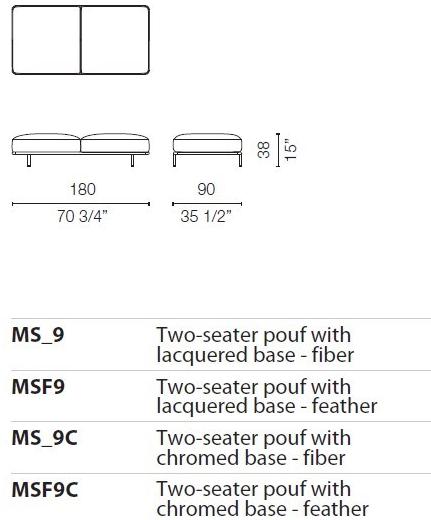 Cappellini Модульный диван со съемным чехлом Cap martin sunset sun-id-1481294 - Вид №30
