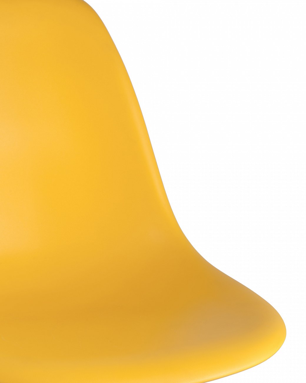 Стул со спинкой желтый с деревянными ножками Eames EAMES ДИЗАЙНЕРСКИЕ, EAMES DSW 00-3882019 Желтый  - Вид №4