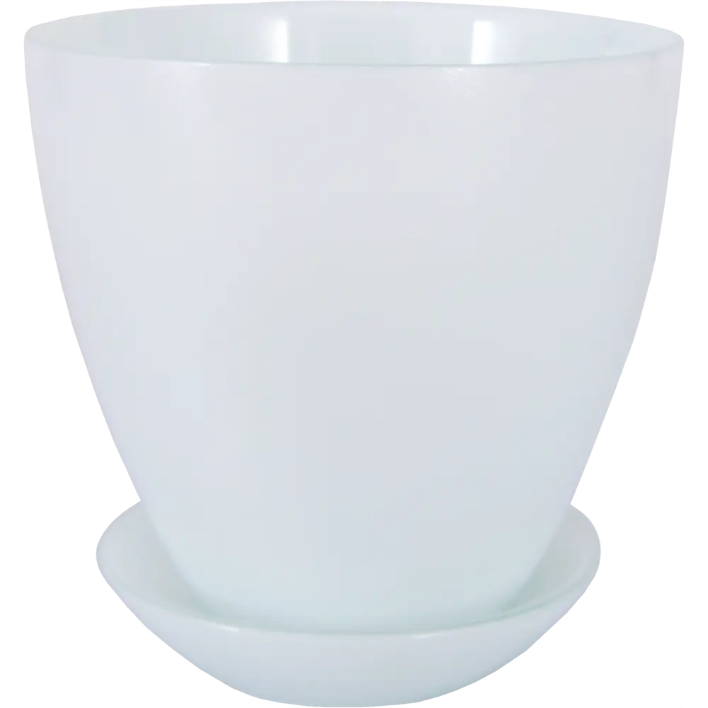 Горшок цветочный для орхидей Nina Glass ø13.2 h13.2 см v0.85 л стекло белый STLM-2114342