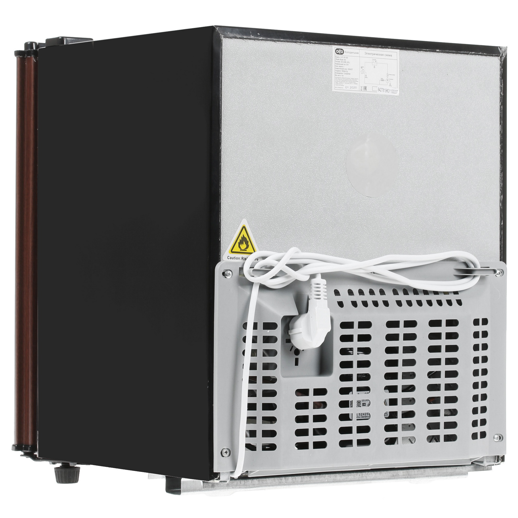 8166379 Холодильник компактный   Olto RF-050 коричневый STDN-0001762 - Вид №4