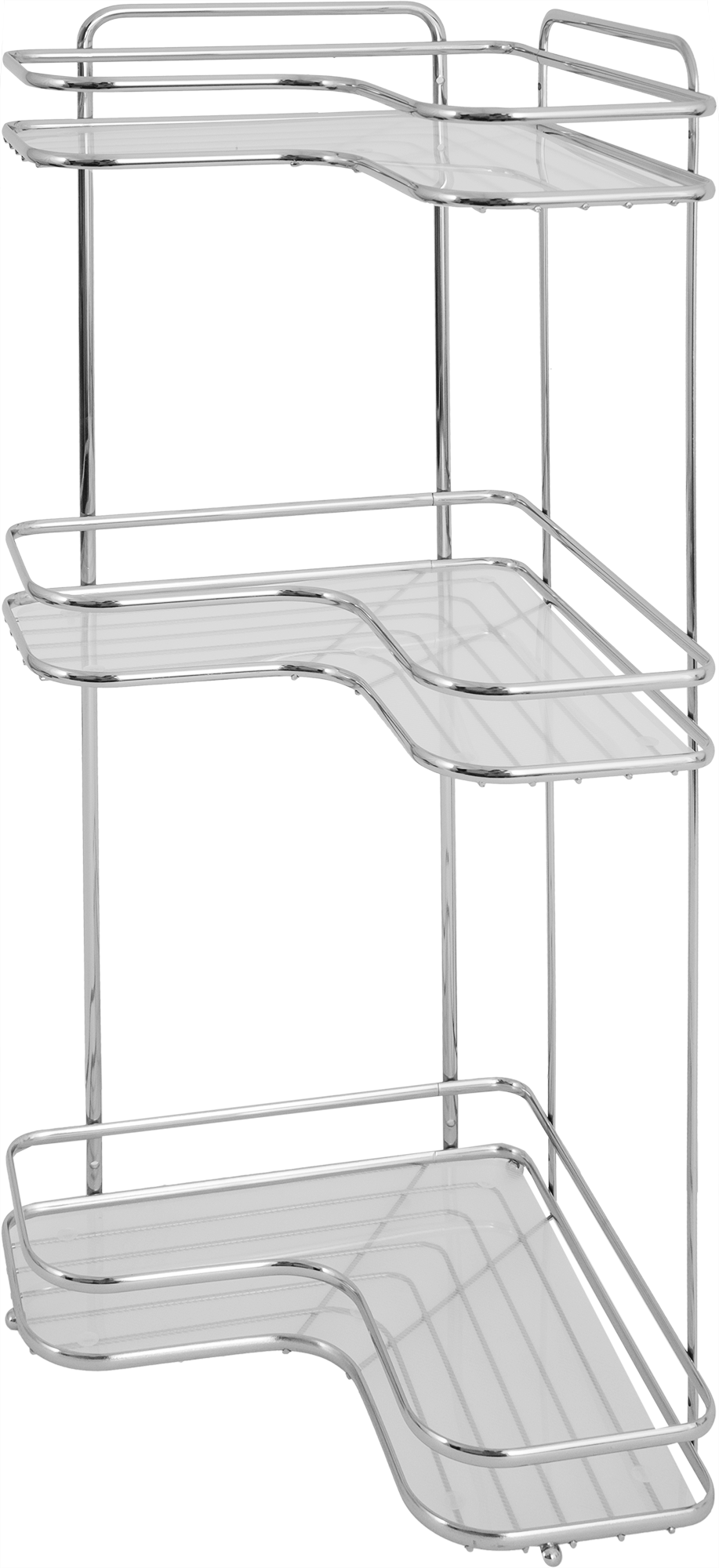 Угловая полка Swensa Premium для ванной с тремя ярусами 83744086 STLM-0044369