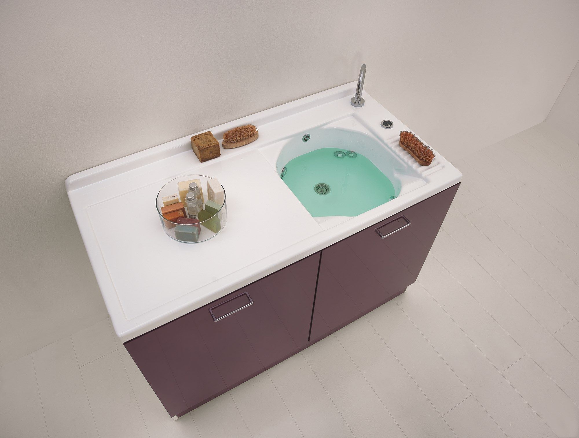 Керамический модульный шкаф для белья со стиральной машиной COLAVENE Active Wash ARCH-00139232 - Вид №18