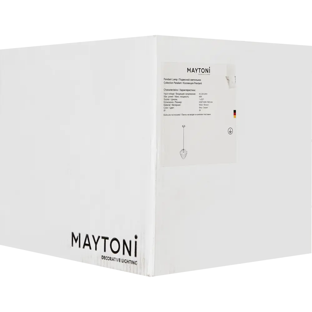Светильник подвесной Globo 1 лампа 4 м² цвет серый 89370787 STLM-2146010 Maytoni  - Вид №7