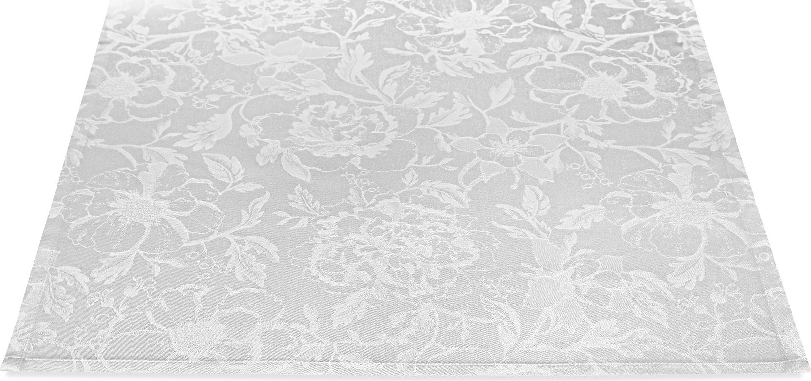 10581323 Garnier-Thiebaut Дорожка для стола 55х180см "Очарование" (белая) Ткань 