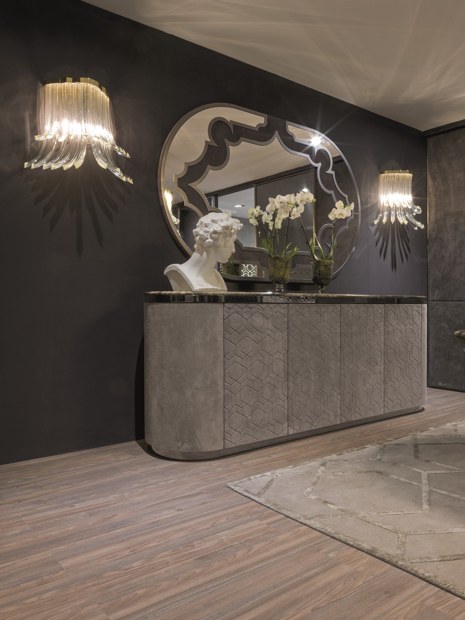 Кожаный шкаф с распашными дверями Longhi Loveluxe ARCH-00143374 - Вид №1