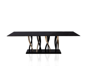 Мраморный прямоугольный обеденный стол