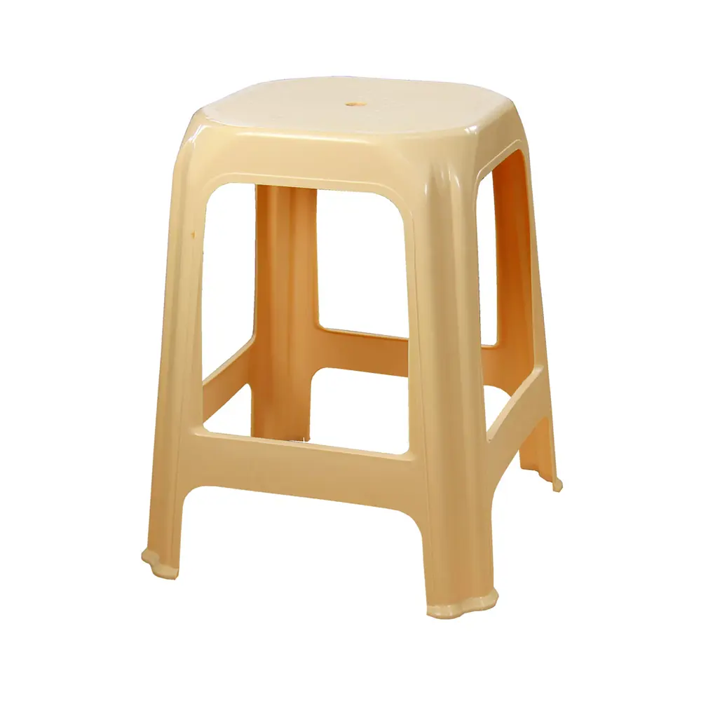 Стул-табурет садовый 28х28х48 см пластик бежевый Santreyd STLM-2169253