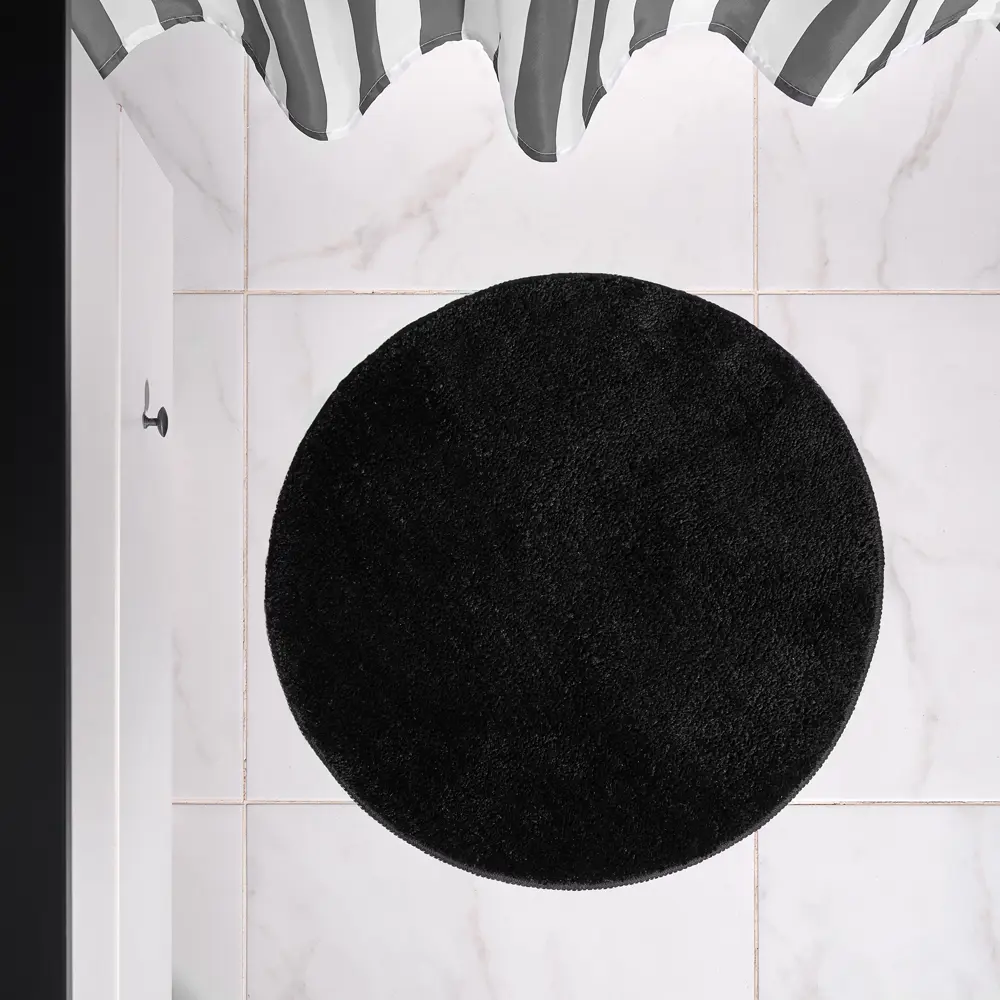 Коврик для ванной Verran Moreno 073-60 60x60 см цвет черный STLM-2136865 - Вид №4