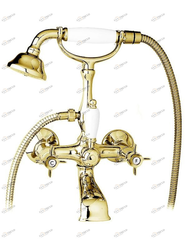 Смеситель для ванны с ручным душем, шлангом 150 см CEZARES LORD-VD-03/24-Bi