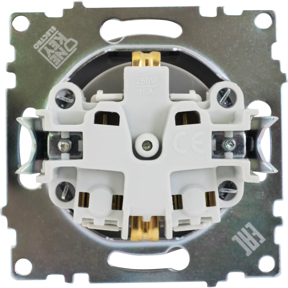 Розетка встраиваемая Onekey Florence с заземлением с крышкой цвет серый 82127031 STLM-2194063 ONEKEYELECTRO - Вид №4