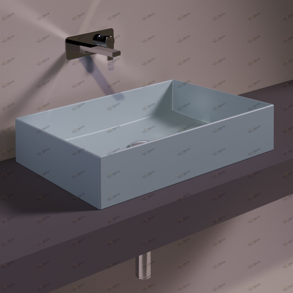 AG60TELAMATT Накладная раковина на столешницу  прямоугольная Simas Agile