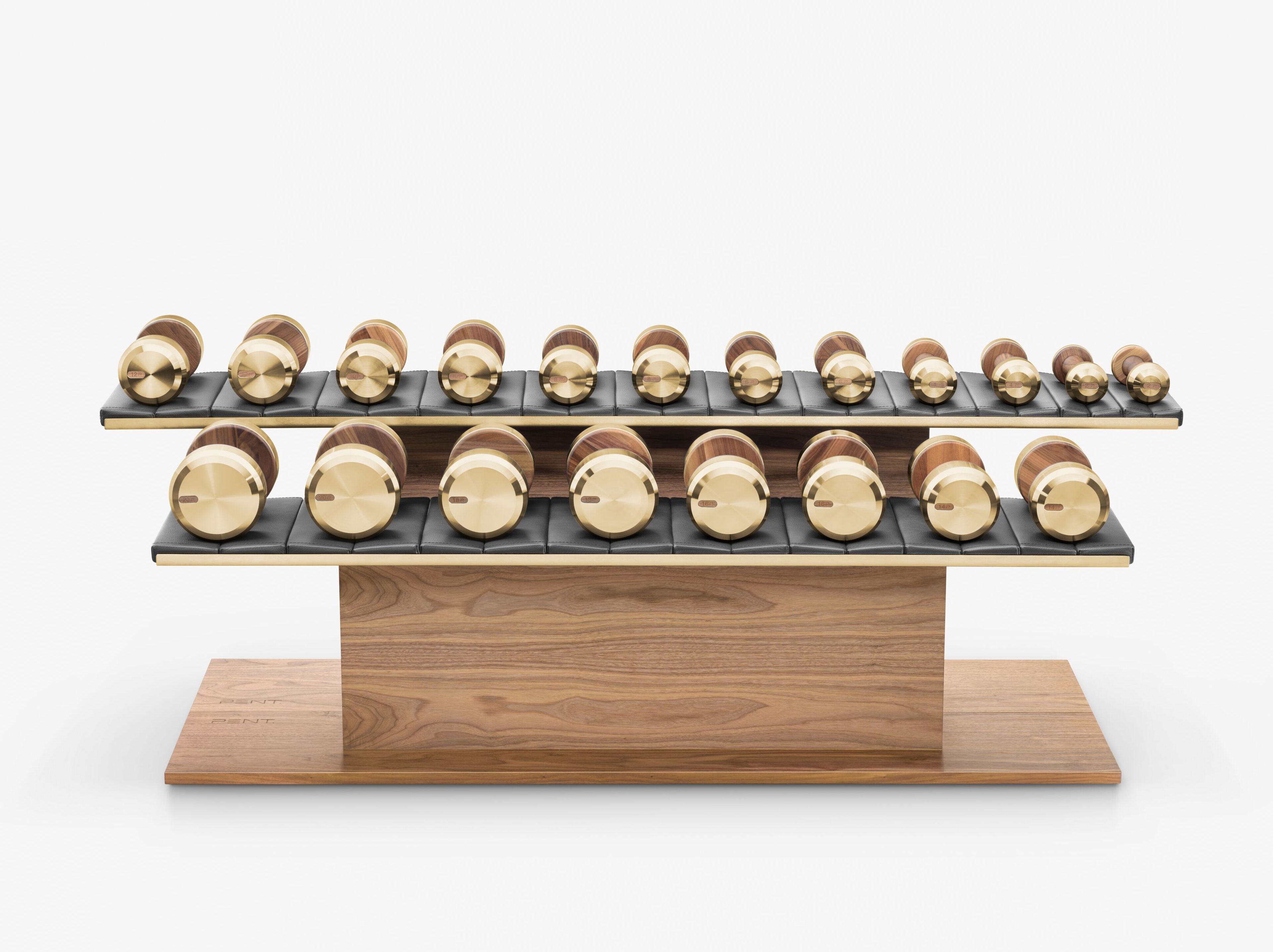 Набор гантелей из нержавеющей стали и дерева PENT Colmia ARCH-00105165