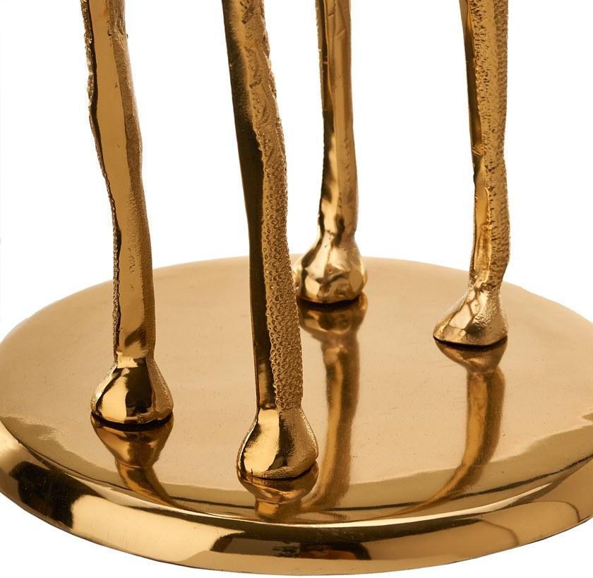 Pols Potten Круглый алюминиевый журнальный столик  300-010-025  - Вид №4