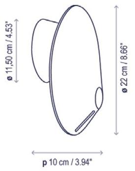 BOVER Настенный светильник из алюминия Nón lá sun-id-1516355 - Вид №2