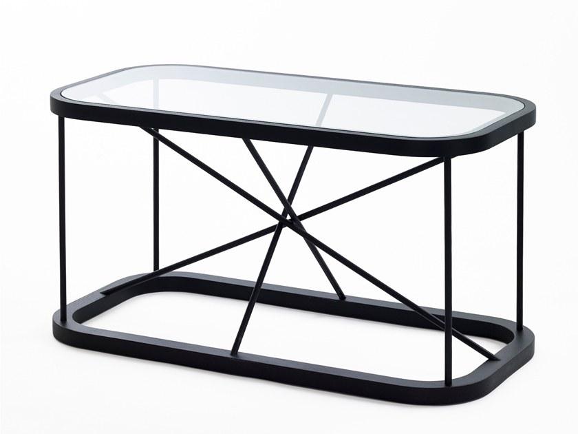 Woodnotes Прямоугольный журнальный столик из дерева и стекла sun-id-1445970 - Вид №2