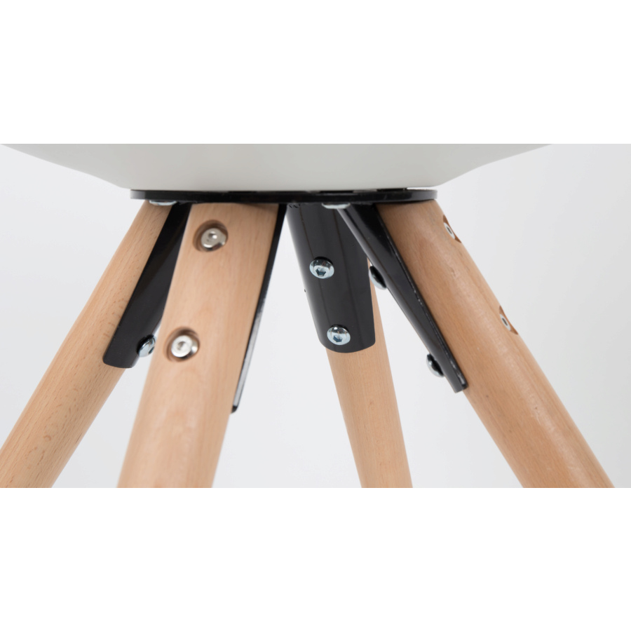 Стул Tryck белый White Label Living 1100278 - Вид №3