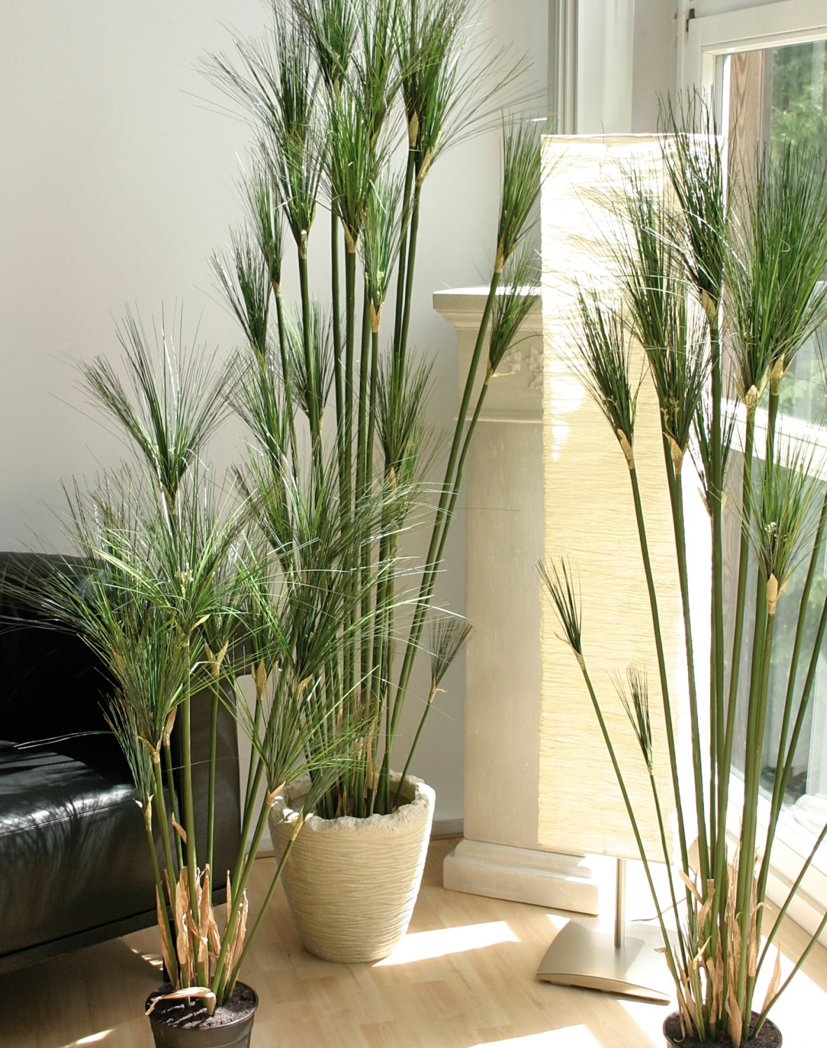 5722 883 a3 Пластиковая трость для бумаги, в горшке, 150 см, зеленая H-andreas  - Вид №3