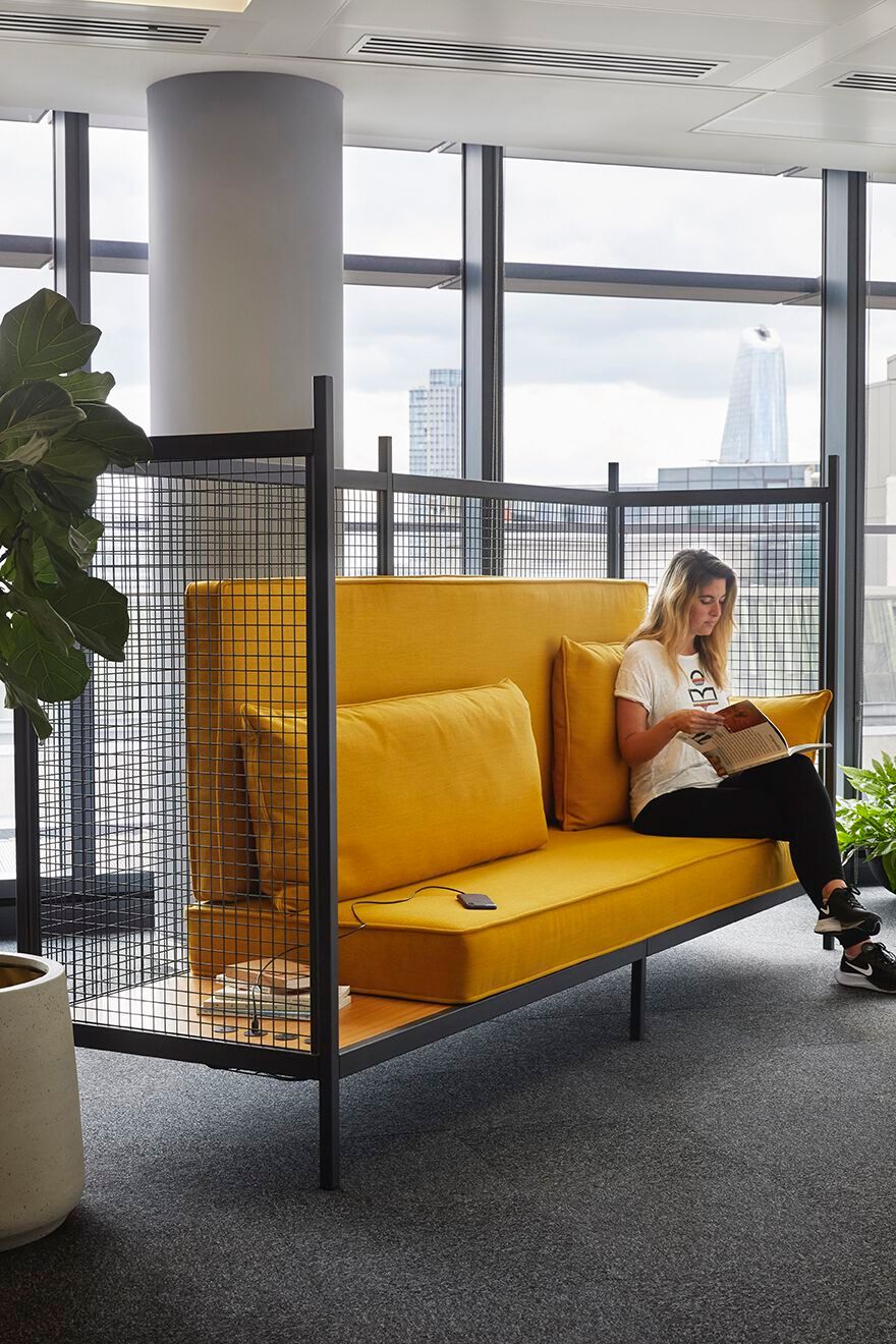 Двусторонний линейный диван с высокой спинкой Established&Sons сетка ARCH-00031066 - Вид №5