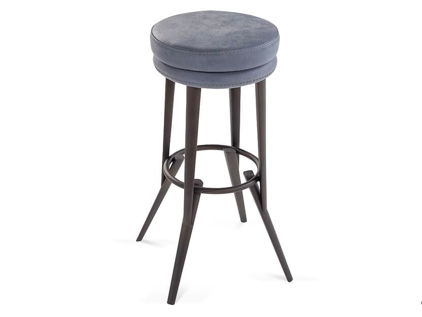 Высокий кожаный стул с подставкой для ног Calia Italia Superior ARCH-00143137