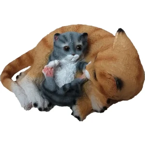 Садовая фигура Кошка с котенком 15x31x25 см 89419831 STLM-2051758