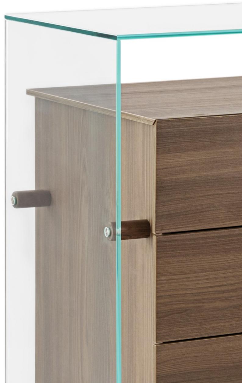 Maiullari Комод из особо прозрачного стекла и меламина Encore sun-id-1459686 - Вид №4