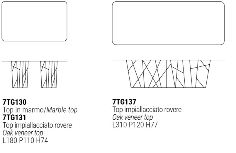 Marelli Прямоугольный мраморный стол для гостиной Twig sun-id-1442562 - Вид №7