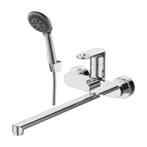 Смеситель для ванны Rossinka Silvermix LRS33-32 универсальный с лейкой и шлангом цвет хром 88413914 STLM-2205195